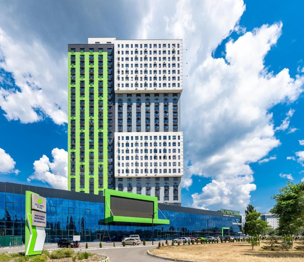 Flatrent Olympic Park, Метро Бориспільська Поруч! Kiev Esterno foto
